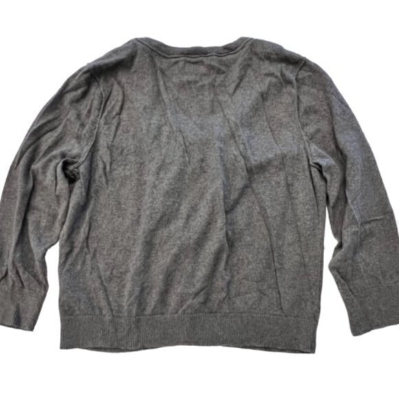 BUNDLE 3 FOR‎ $18- Knit Cardigan Sweater Ruffles Button Front Gray XXL Retro '10 - Picture 5 of 9